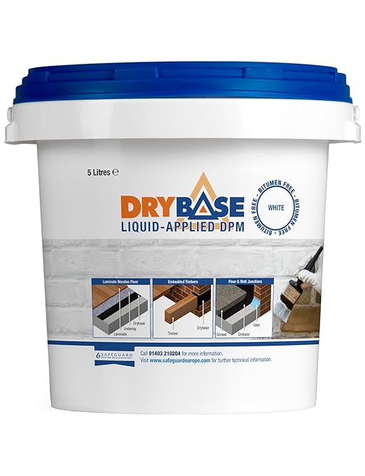 Drybase Liquid Damp Proof Membrane (5L White) Liquid DPM Damp