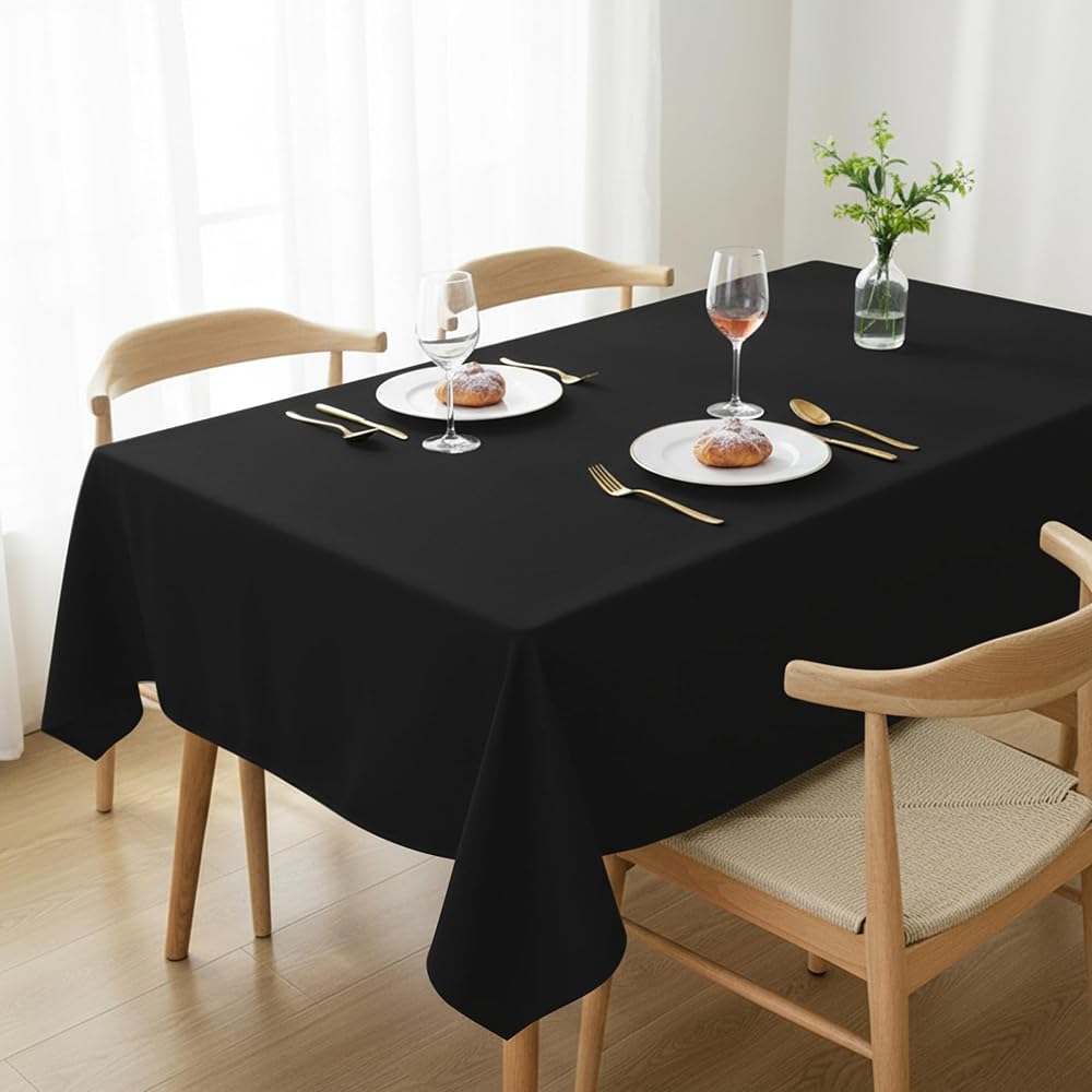 Utopia Kitchen Rectangle Tablecloth 150x300 cm Black 59x118 in