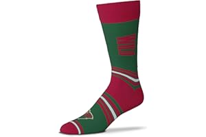 FBF For Bare Feet Men's NHL Argyle Lineup Crew Dress Socks-1 Size Fits Most