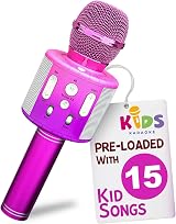Move2Play Kids Karaoke Microphone Bluetooth Pre-Loaded Songs 20 Nursery Rhymes