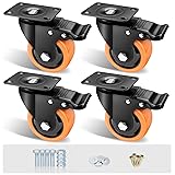 ASHGOOB 3" Caster Wheels Set of 4, Heavy Duty