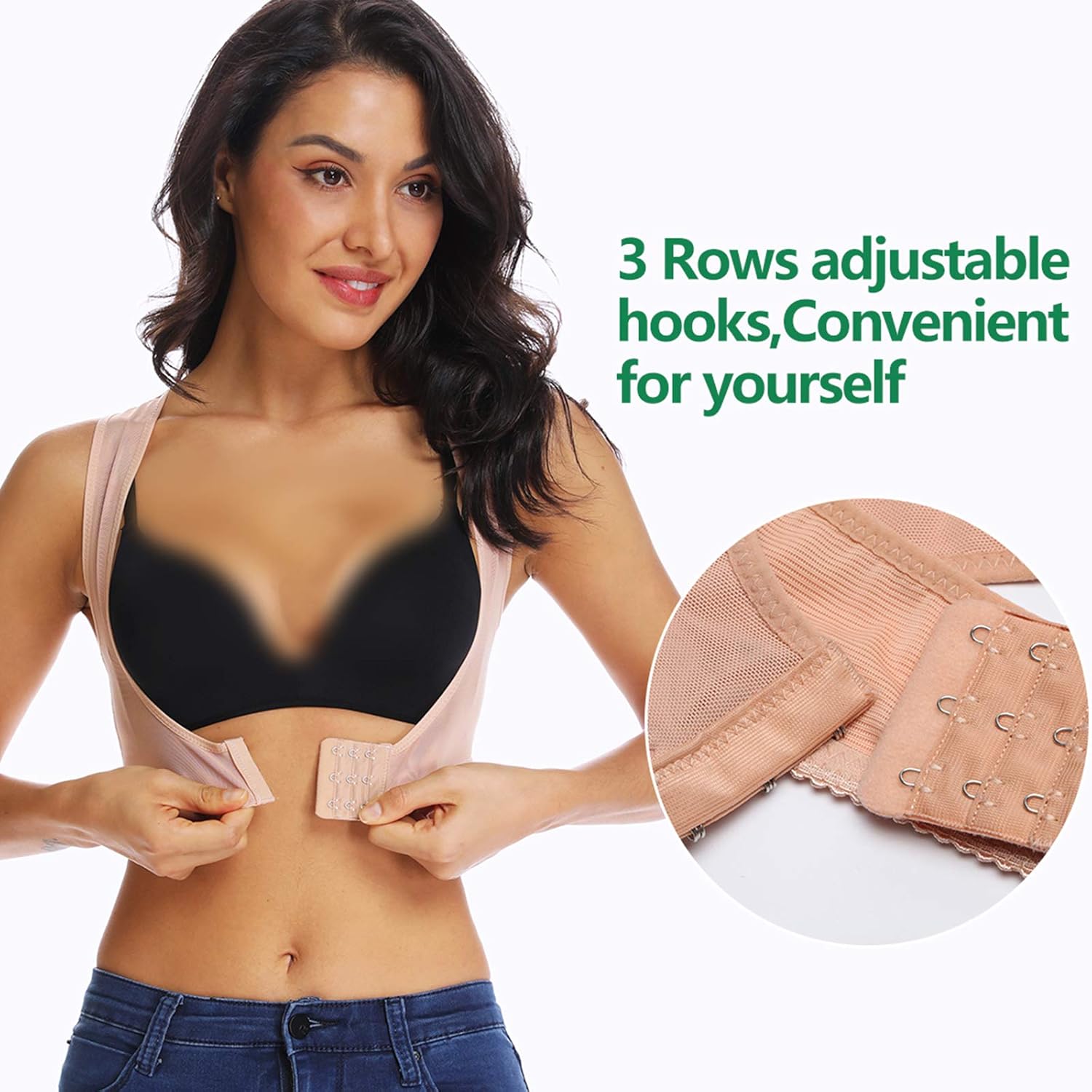 JOYSHAPER Chest Brace Up for Women Posture Corrector Shapewear Tops Compression Bra Support Vest Shaper at  Women’s Clothing store