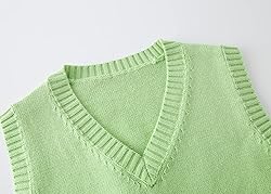 jinghuiyue Women’s V Neck Sweater Vest School