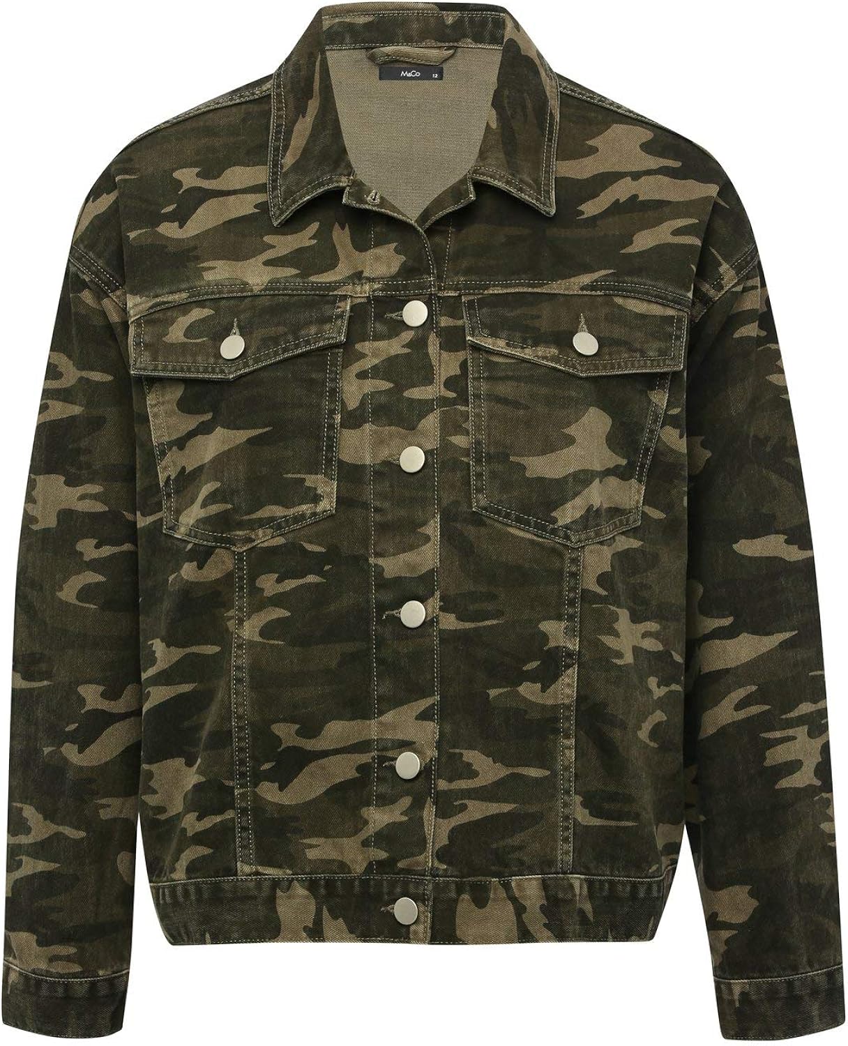long camo denim jacket