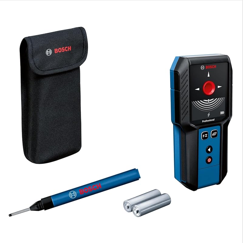 Bosch Professional Wall Scanner GMS 120-27 with 2xAA Batteries Mark Pen Pocket