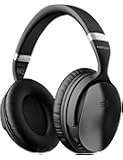 Mpow H5 [Upgrade] Active Noise Cancelling Headphones, Superior Deep Bass Bluetooth Headphones Over Ear, 30Hrs Playtime (ANC) Wireless Headphones, Soft Protein Earpads, for TV/PC/Cellphone/Travel/Work