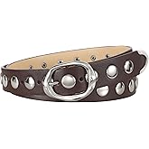 WERFORU Women Fashion Studded Leather Belt