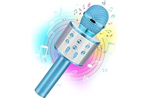 Viposoon Kids Gifts for 6 7 8 9 10 11 Year Old Boys Girls, Karaoke Microphone for Kids Popular Toys for 5-12 Year Old Boys Girls Christmas Birthday Gifts for Toddler Teenage Girl Boy - Blue