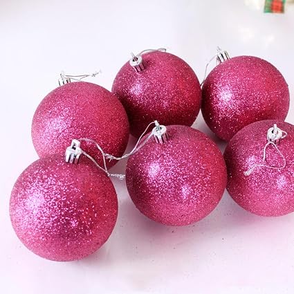 Paillette Boule De Noel Sapin De Noel Boules 6cm 6pcs