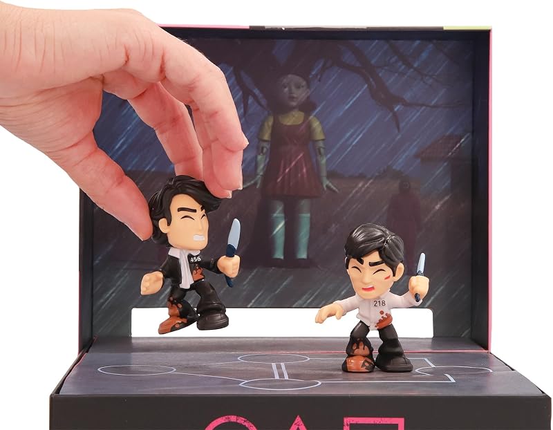 Desafio Final do Jogo da Lula, Mini Conjunto, Recriar a Cena com 2 Figuras Exclusivas, Os Desafios da Série Netflix para Jogar e Exibir, Jogo para Adultos a partir dos 17 Anos