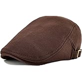 VOBOOM Men Newsboy Cap Cotton Flat Ivy Gatsby Driving Hat