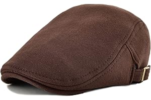 VOBOOM Men Newsboy Cap Cotton Flat Ivy Gatsby Driving Hat