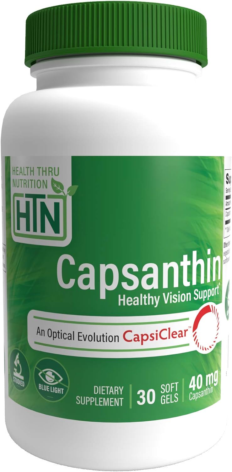 Health Thru Nutrition Capsanthin 40mg - Ultimate Eye Supplement, 30 count (Pack of 1)