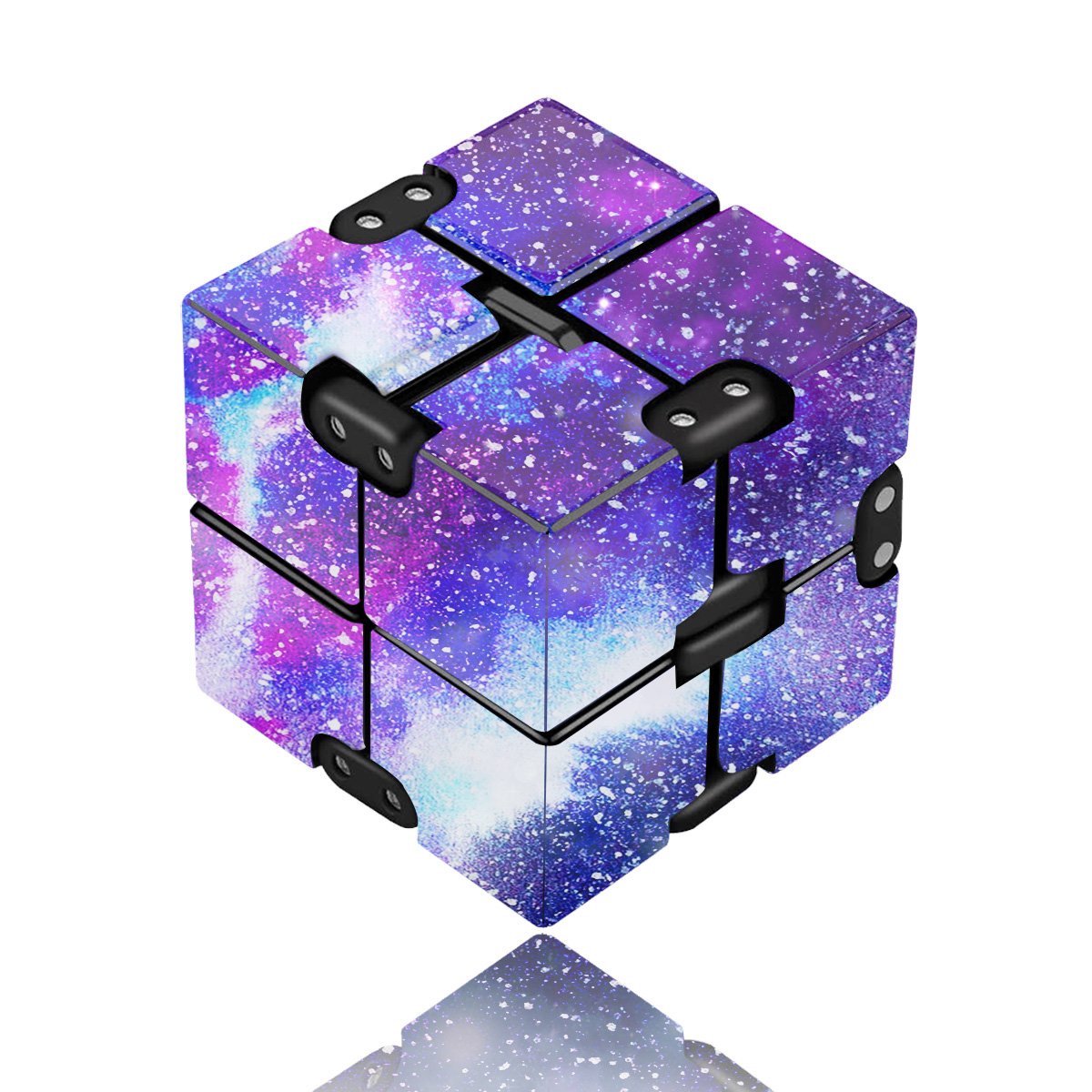 Yomiie Infinity Cube Fidget Toy for Adults and Kids, Fidget Finger Toy Stress and Anxiety Relief, Killing Time Unique Idea Cool Mini Gadget Spinner for ADD/ADHD/OCD