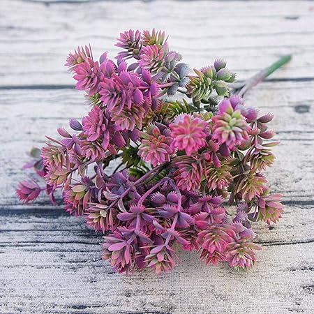Wusyo Plastico Artificial Plantas Suculentas Flores Decoracion De La Boda Flores Falsas D Amazon Es Hogar