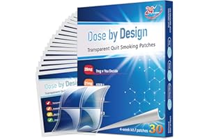 AIMSUMY Nicotine Patches to Quit Smoking - Step 1 to Step 3 Flexible Nicotine Patch (4×7mg = 28mg) - Smoking or Vaping Quitting Aid - 30 Count