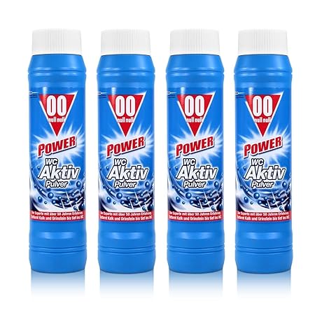 4x 00 Null Null Power WC Aktiv Pulver 1kg