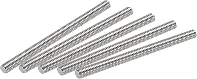 sourcing map M6 x 80mm Fully Threaded Rod 304 Stainless Steel Right Hand 1mm