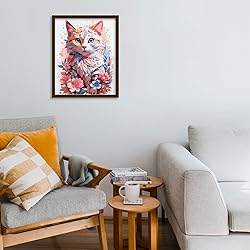 Pretty Jolly DIY Pink Flower and Cat Paint by