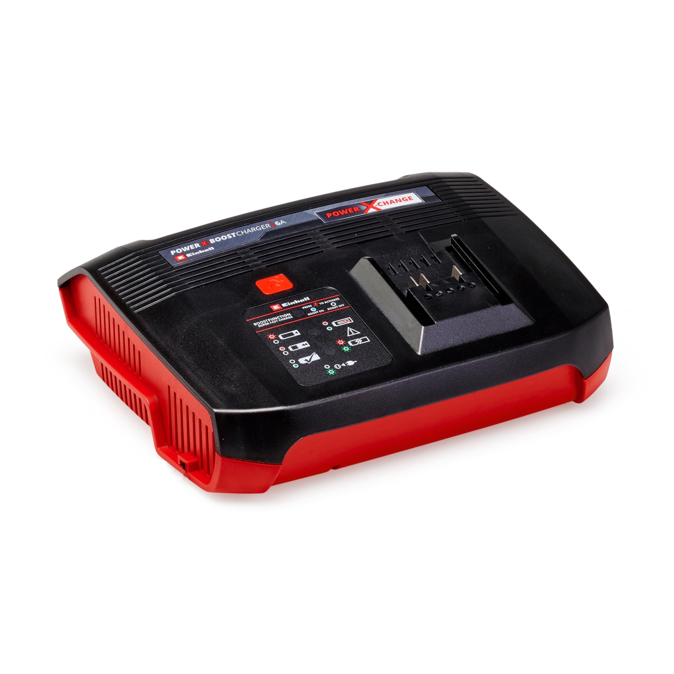 Einhell Power X-Change X-Boost Battery Charger 6A - Battery Monitoring and Intelligent Charging - Universally Compatible With All Einhell 18V PXC Lithium-Ion Rechargeable Batteries