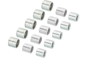 PATIKIL M10xM6 M10xM8 M12xM10 Thread Adapters Sleeve Reducing Nut, 1 Set 10mm Screw Conversion Nut Threaded Tube Coupler Conn