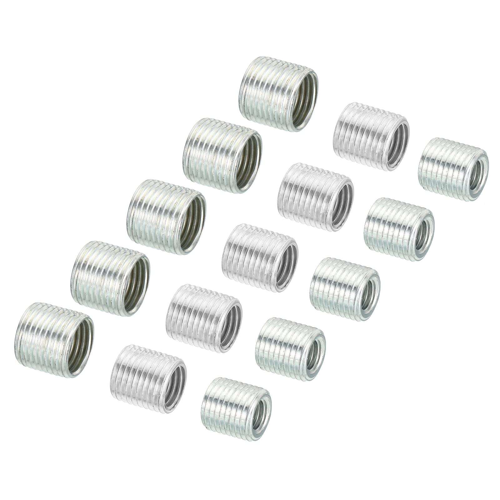 PATIKIL M10xM6 M10xM8 M12xM10 Thread Adapters Sleeve Reducing Nut, 1 Set 10mm Screw Conversion Nut Threaded Tube Coupler Connector Pipe Fitting