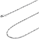 The World Jewelry Center 14k REAL Yellow/White/Tri Color Gold Solid 1.5mm, 1.2mm, 1mm Singapore Chain Necklace