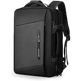 MARK RYDEN Travel Backpack for Men, 38L Airline Approved Carry on Backpack with 17.3 Inch Laptop Compartment and USB Charging Port, Waterproof Business Backpack Ideal for Traveling, Working