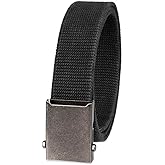 Columbia Men's Military Plaque Buckle Fabric Belt- One Size 42" Length - Everyday and Outdoor Wear