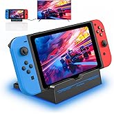 Switch TV Dock Compatible for Nintendo Switch/Switch OLED, Portable Switch Docking Station for TV with 4K HDMI/Type-C Port/USB 3.0 Port, Charging Replacement Stand for Official Switches