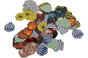 RASTKY Dart Flights Durable PET Replacement Standard Wings for Steel Tip Soft Tip Darts, 77Pcs, Necessary Dart Accessories fo