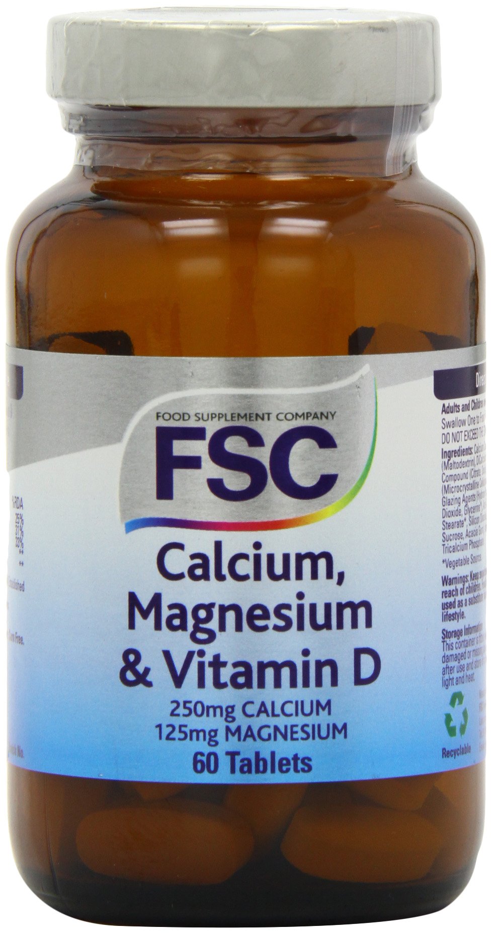 FSC Calcium Magnesium and Vitamin D - Pack of 60 Tablets