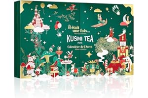 Kusmi Tea - Advent Calendar - Tea bags, Loose Leaf Tea and Accessories - 24 Christmas Surprises for Organic Tea and Infusion Lovers - Green Tea, Black Tea, White Tea, Herbal Tea (Once upon a time)