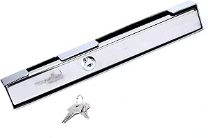 Amarine-made Stainless Steel Hi-Security Outboard Motor Lock Heavy Duty, Brass Lock
