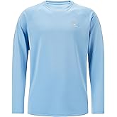 CingSang Men’s Long Sleeve T-Shirt Quick Dry UPF 50+ Sun Protection Lightweight Fishing Shirt for Outdoor Activities