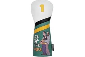 WONXISEN Golf Club Headcover for Drivers, Fairway Woods, Hybrid/Rescue, and Mallet Blade Putter Funny Style Premium Leather G