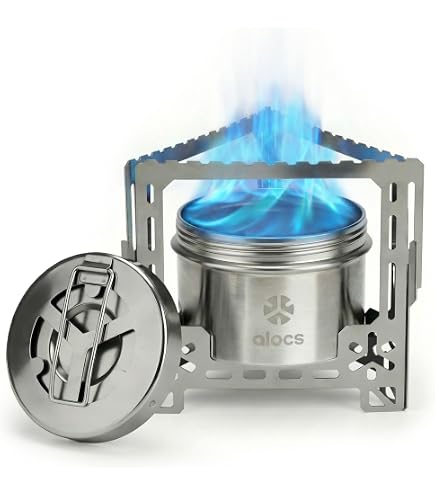 Amazon.com: Evernew Titanium Lightweight Camping Mug Pot Stove Set