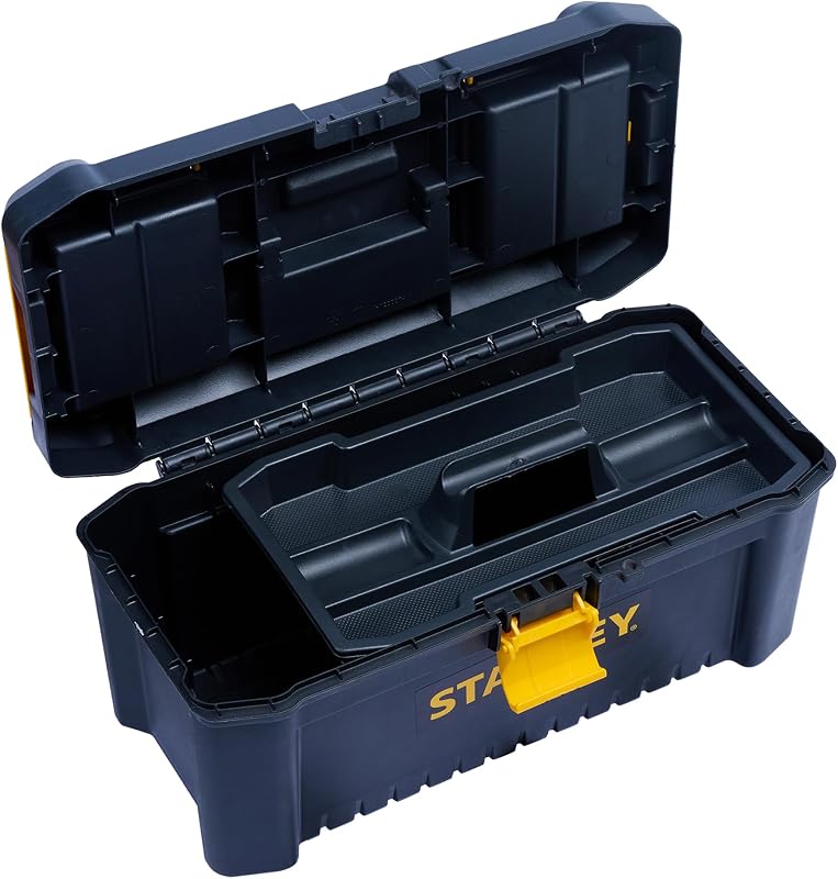STST1-75517 Cassetta Porta Utensili, Nero/Giallo, 16"