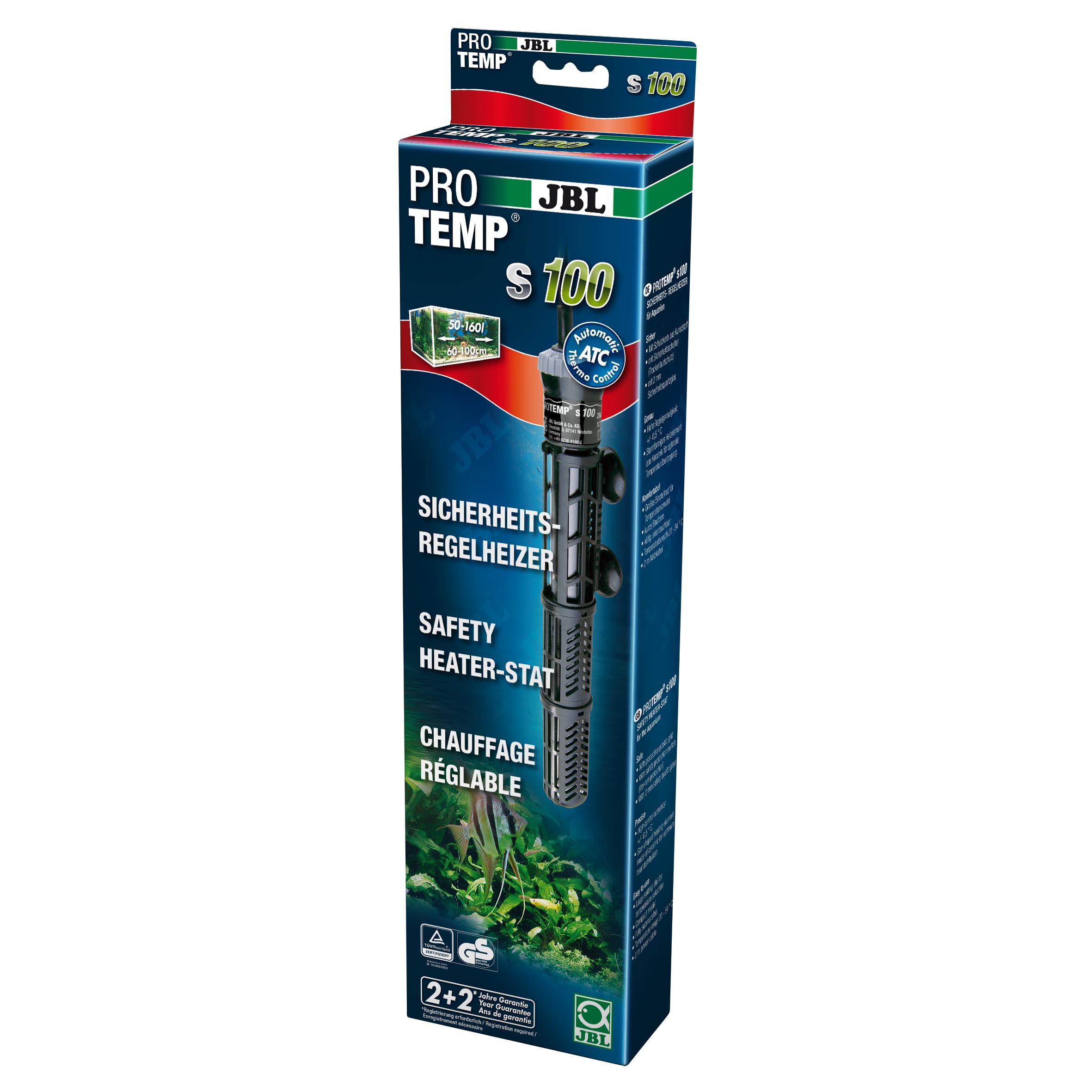 JBL floor heating for freshwater and seawater aquariums, ProTemp