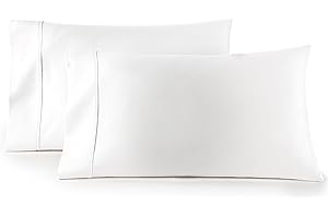 HC Collection King Pillow Cases Set of 2- Microfiber, Extra Soft Pillowcases - Easy Care & Machine Washable - White