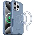 OtterBox iPhone 15 Pro Commuter Series Case - MagSafe Edition - Blue, Slim & Tough, Pocket-Friendly, with Port Protection - Crisp Denim