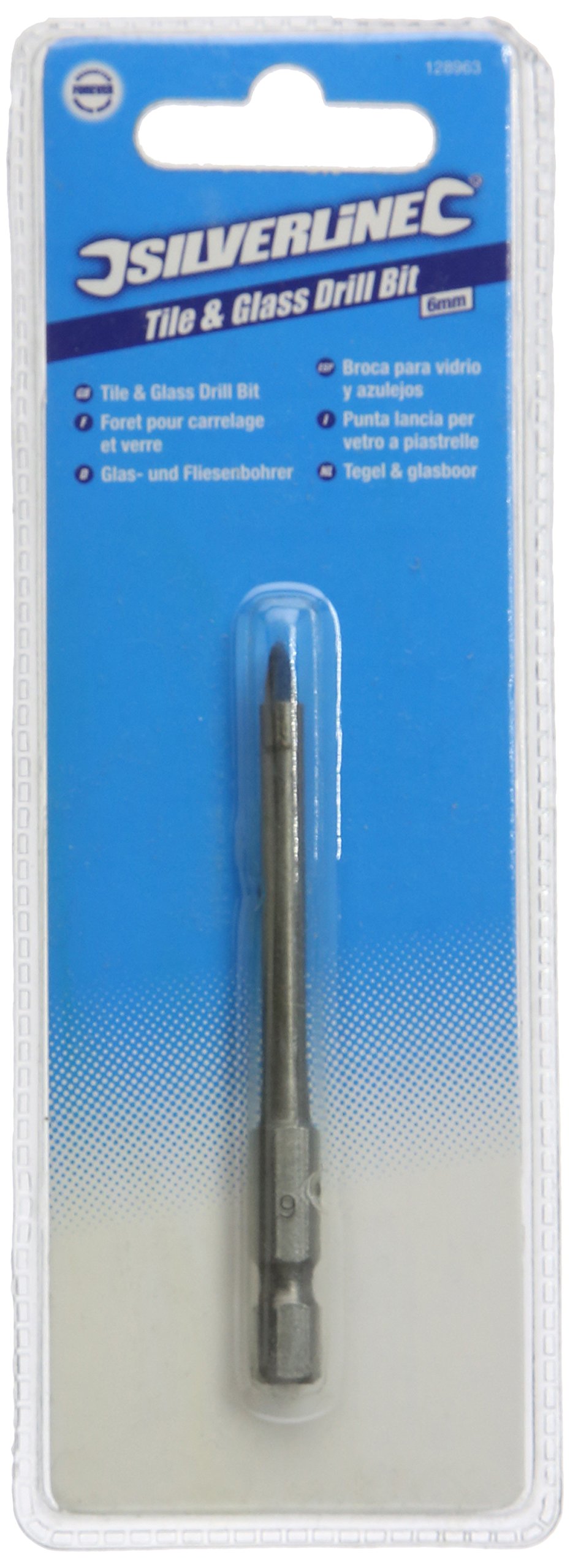 Silverline 128963 Tile and Glass Drill Bit Hex Shank 6 mm