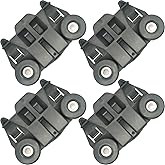 W10195417 Dishwasher Wheels Lower Rack for Kenmore Whirlpool KitchenAid Dishwasher Wheels with Metal Axles Replaces Dish Rack