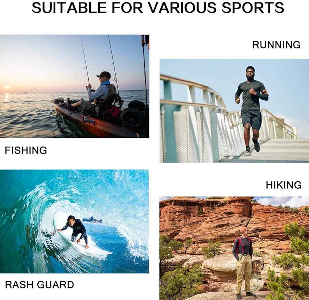 Willit Men's UPF 50+ Sun Protection Hoodie Shirt Long Sleeve SPF Fishing Outdoor UV Shirt Hiking Lightweight: Clothing