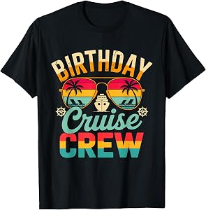 Family Cruise Birthday Cruise Crew 2026 Matching Birthday T-Shirt