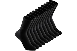 Irisbear Cushion Crew Socks for Women Cotton Running Hiking Athletic Long Socks for Women 5 Pairs