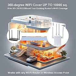 Loeiusar WiFi Extender, 5G WiFi Booster with