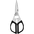 Miyabi Kitchen Shears, Precisely Sharpened Stainless Steel Blades, Long Lasting Sharpness, Smooth Cutting Accuracy, Handles Designed for Comfort, Screw Cap and Bottle Cap Opener, Made in Japan