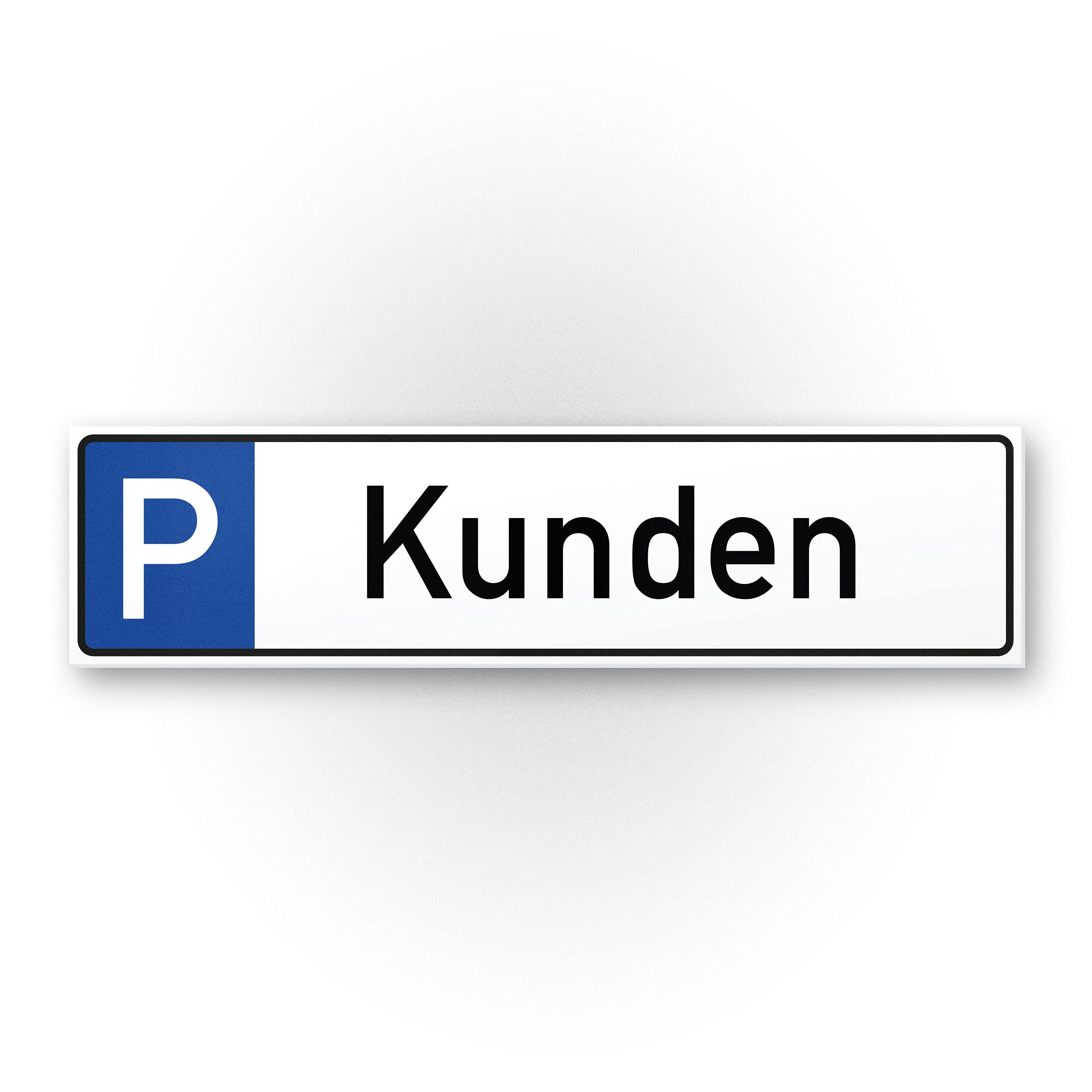 Plastic Sign for Car Parking (40 x 10 cm) – Customer Parking (40 x 10 cm) – Private Parking Sign – Only Customers Parking Sign Reserved – Parking Free Holding