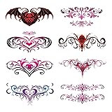 CARGEN Sexy Succubus Belly Temporary Tattoos -8